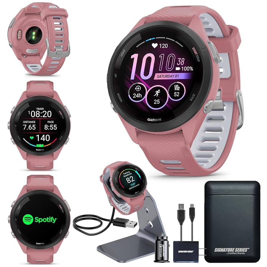 GARMIN FORERUNNER 265S ピンク Amazon.com: Garmin Forerunner 265S Running Smartwatch